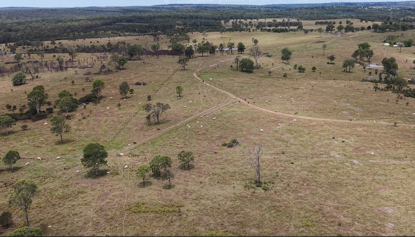 Aerial view of the Tumuruu project site at Taromeo, Queensland